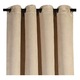 Draperie cu inele metalice, Blackout, poliester, bej, 140x260cm