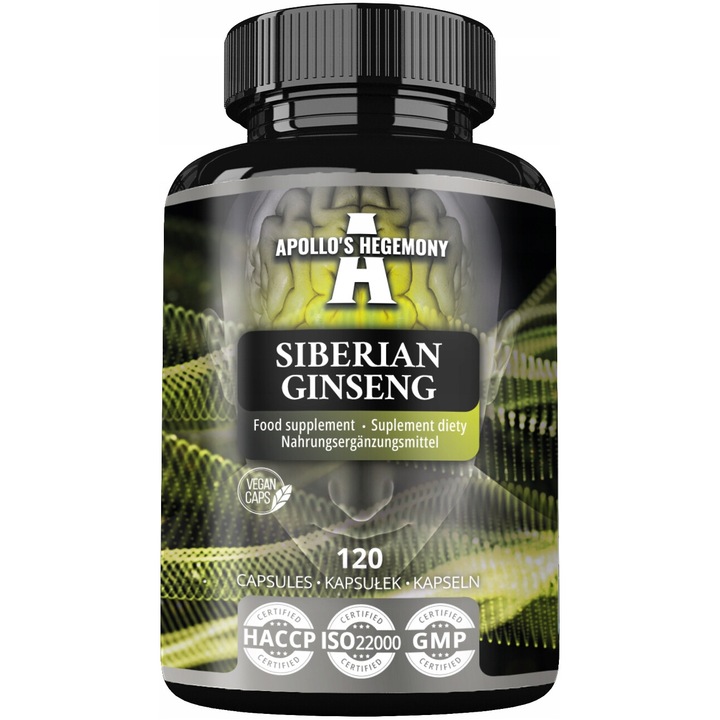 Supliment alimentar, Siberian Ginseng, Apollo's Hegemony, 120 capsule
