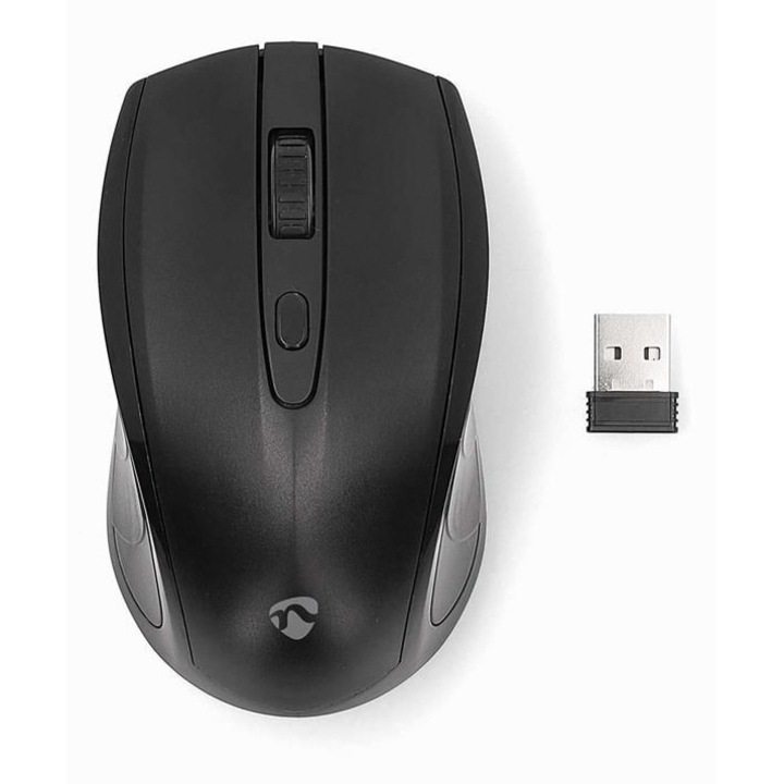 Mouse wireless, 1600DPI, 4 butoane, negru