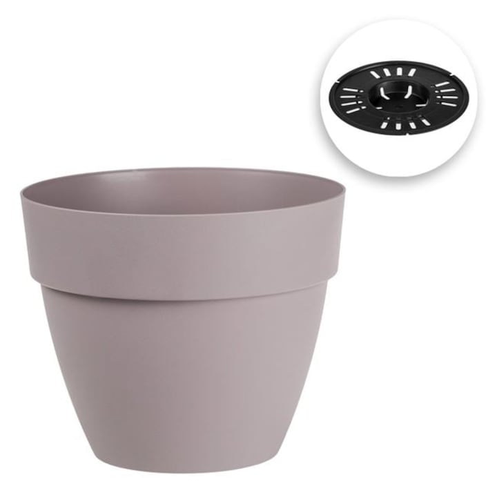 Ghiveci Flori 25x21cm - 7l cu Sistem de Drenare Lavanda din Plastic