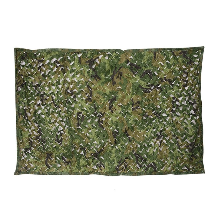 Камуфлажна мрежа, 210D Оксфорд, водоустойчива, цвят на сухи листа, регулируем размер