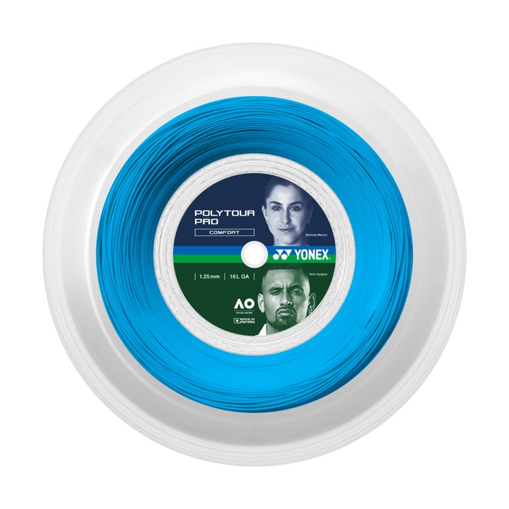 Yonex Poly Tour Pro 125 húr, 1.25mm, 200m tekercs, kék szín