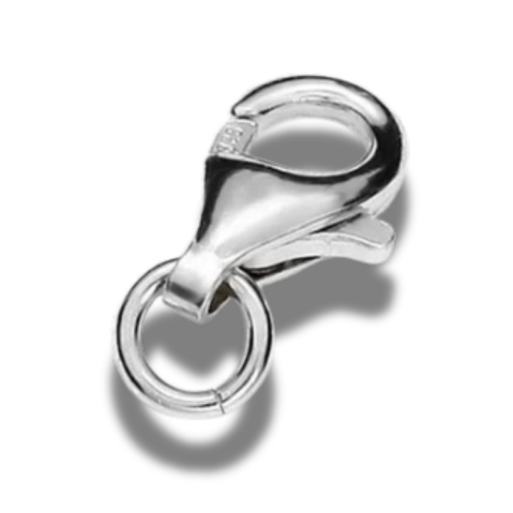 Inchizatoare Lobster Argint 925 12.5mm x 6.5 mm cu Anou de Pus pe Lant sau Bratara