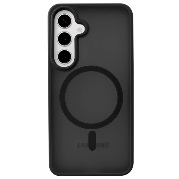 Магнитен удароустойчив калъф Devia Pino Series, съвместим със Samsung Galaxy S25 черен