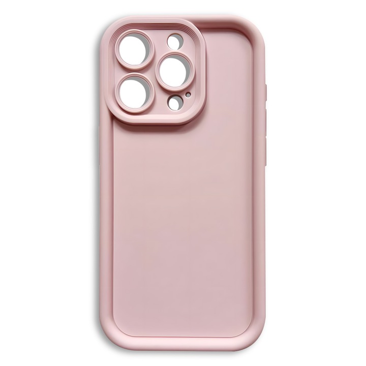 Калъф за телефон, съвместим с iPhone 13 Pro Max (6,7 инча), защита на камерата, лек защитен калъф, розов