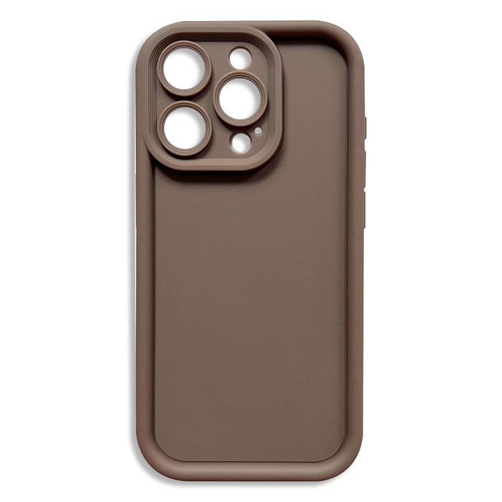 Калъф за телефон, съвместим с iPhone 13 Pro Max (6,7 инча), защита на камерата, лек защитен калъф, кафяв