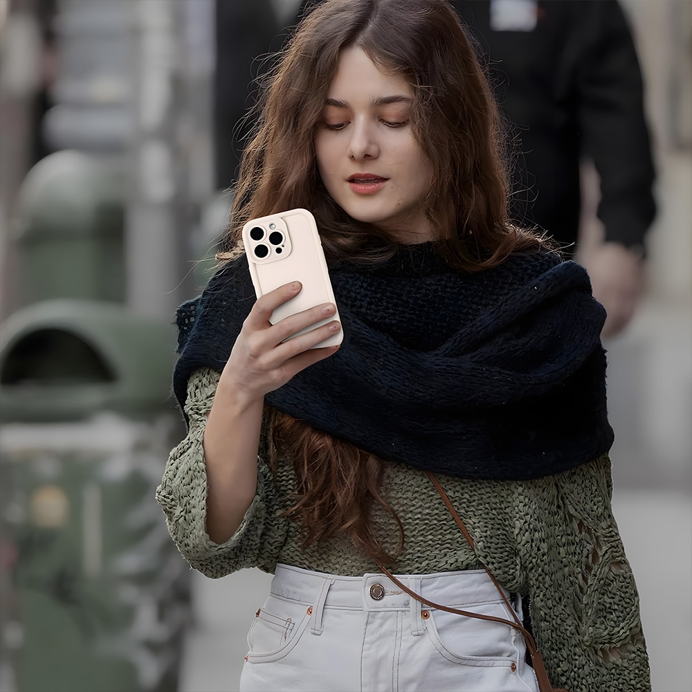 Husa telefon, compatibila cu iPhone 13 Pro Max (6.7 inch), protectie pentru camera, husa usoara de protectie, alb