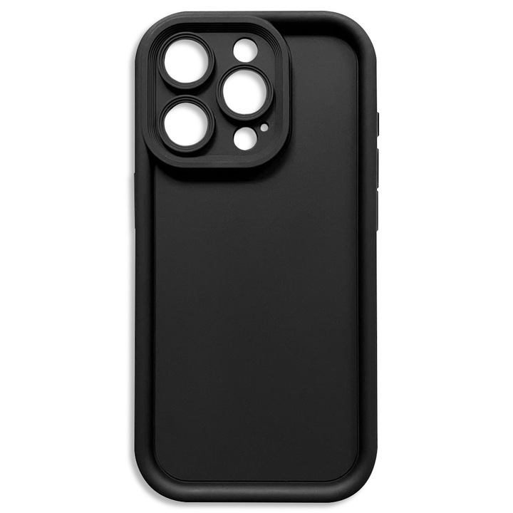 Калъф за телефон, съвместим с iPhone 13 Pro Max (6,1 инча), защита на камерата, лек защитен калъф, черен