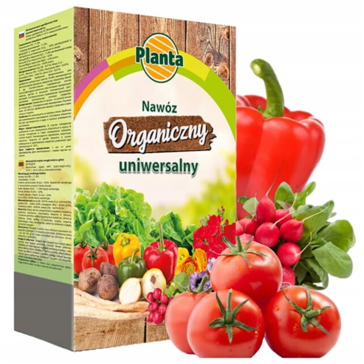 Ingrasamant organic universal 1,8kg Planta, pentru flori si legume, actiune de lunga durata, imbunatateste structura solului