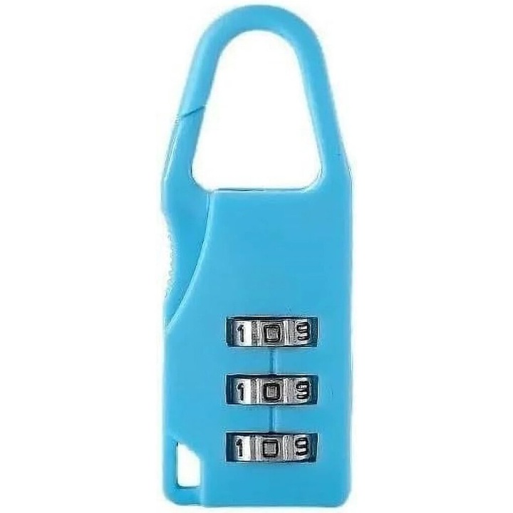 Комплект мини комбинирани катинарчета, сини, 2 бр