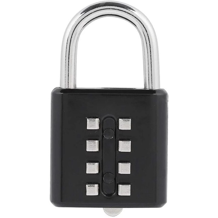 Секретна ключалка, 8 цифри, компактен дизайн, стомана, за шкафче, кутия за инструменти, комплект