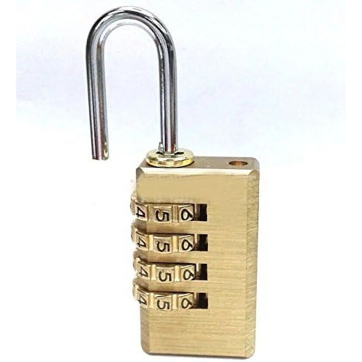 4-цифрена секретна ключалка, устойчива на атмосферни влияния, 2,5 инча, комплект с възможност за персонализиране
