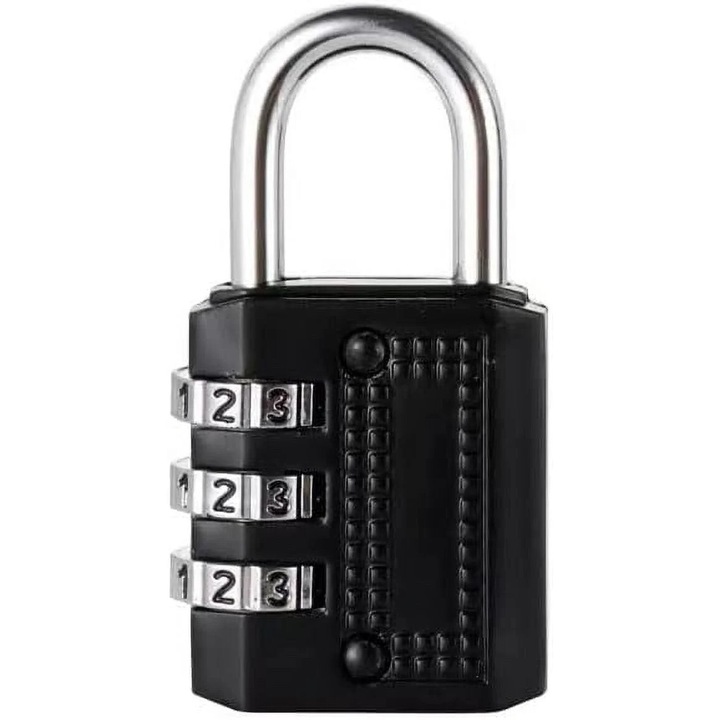 Комбиниран катинар, 5 цифри, сребрист, голям размер, компактен комплект