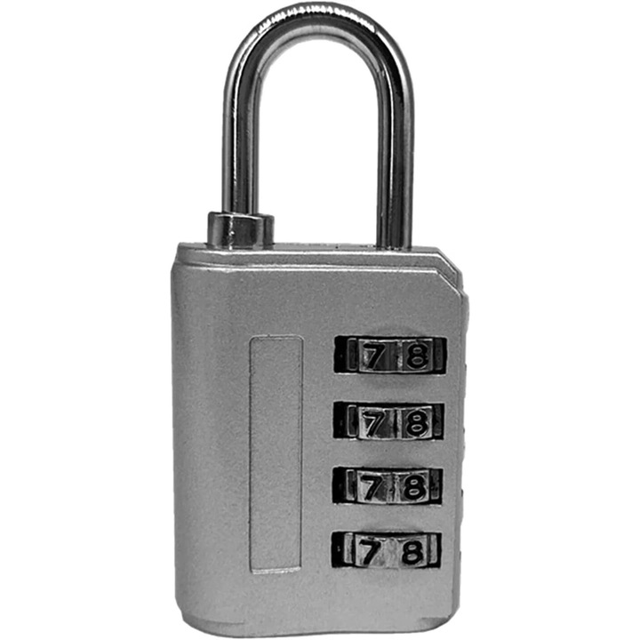 4-цифрен комбиниран катинар, против огъване, водоустойчив, многоцветен, малък размер