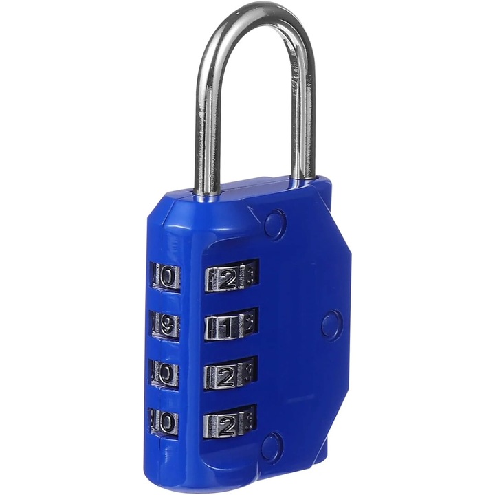 Секретна брава, 4 цифри, мини, за багаж, цинкова сплав, лесна за пренасяне