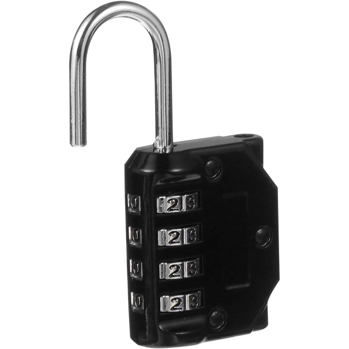 Комбиниран катинар, 4 цифри, цинкова сплав, за багаж, врати, комплект 1 бр.