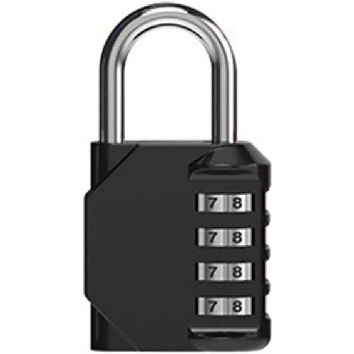 Секретна брава, 4 цифри, устойчива на атмосферни влияния, за мебели, чекмеджета, багаж