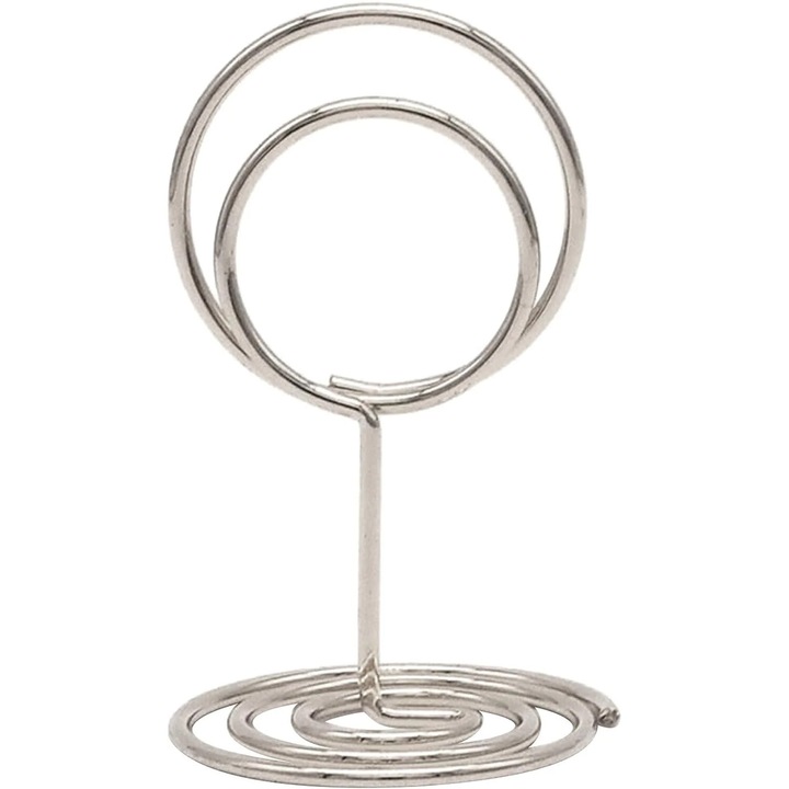 Комплект от 10 метални поставки за снимки във формата на сърце, розово злато, за номера на маси и картички, парти аксесоари