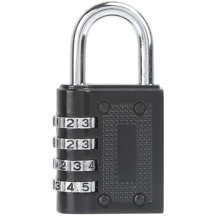 4-цифрена секретна брава, цинк, за фитнес зала, шкаф, багаж, комплект