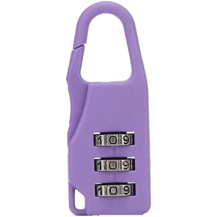 Комплект мини комбинирани катинарчета, 2 части, бледо лилаво