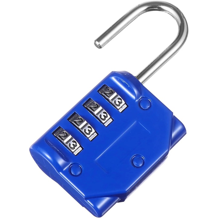 4-цифрена кодова ключалка за пътуване, комплект от 1, за сигурност на багажа, цинкова сплав