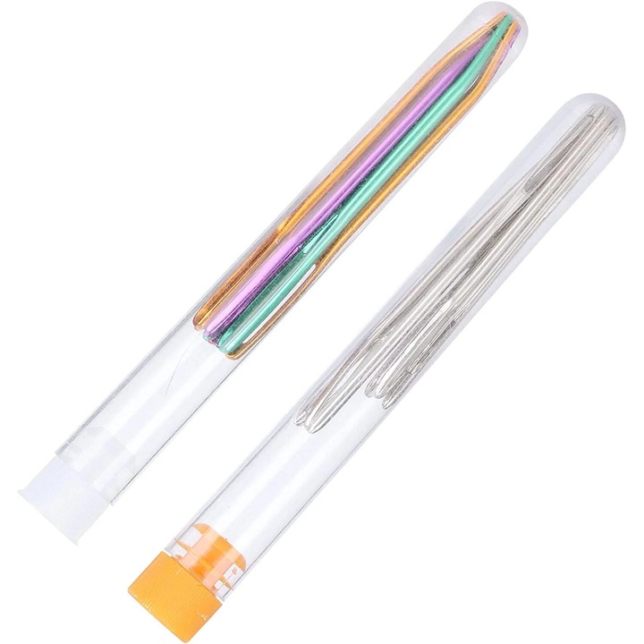 Игли за шиене от неръждаема стомана, комплект, извит връх, издръжливи, 5x10см