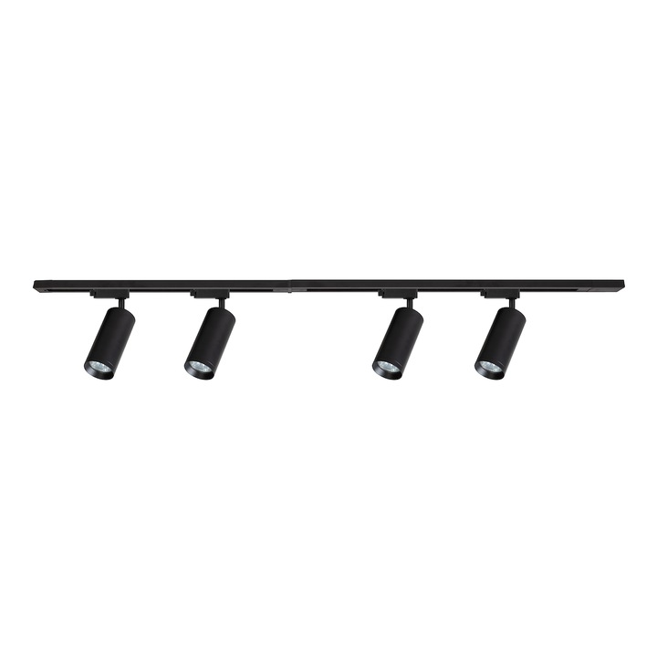 Set Spoturi Iluminat 4xGU10, 1.5m, Negru