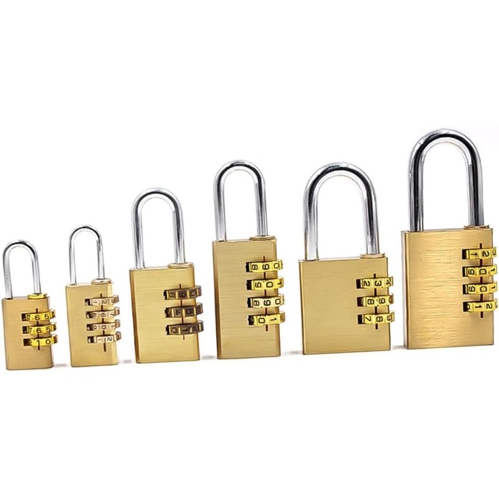 Брава за багаж 4 комбинации метална комплект 1 бр.