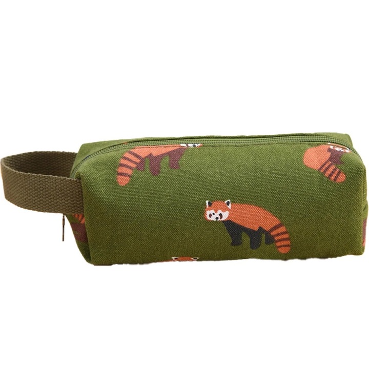 Моливник, голяма вместимост, материал канаваца, многоцветен