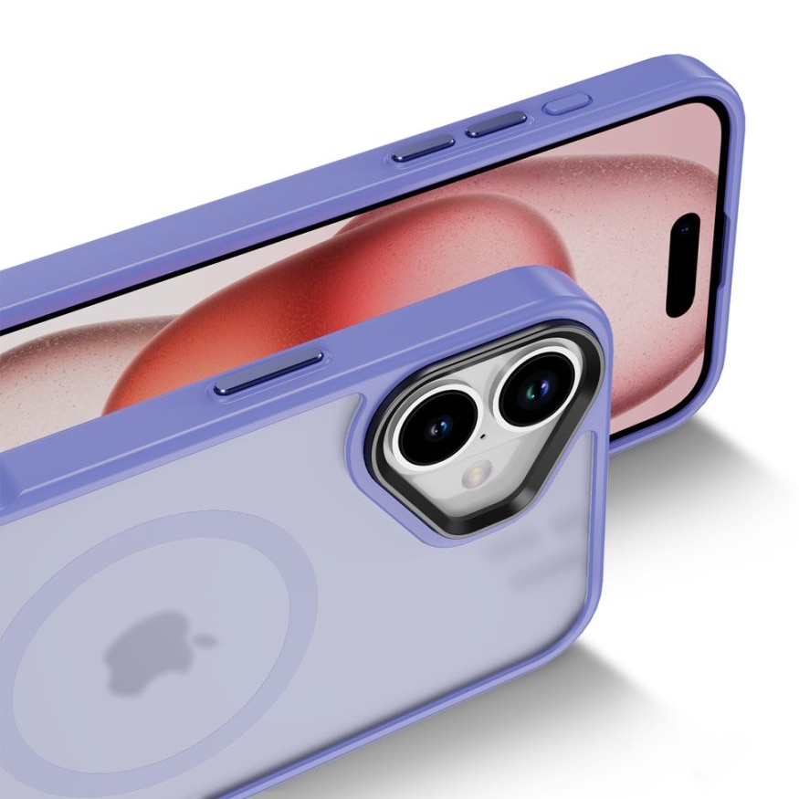 Husa pentru iPhone 16 Plus, Husa de Protectie, AIM TO POWER, Compatibila cu telefon Apple, MagSafe - Mov Deschis