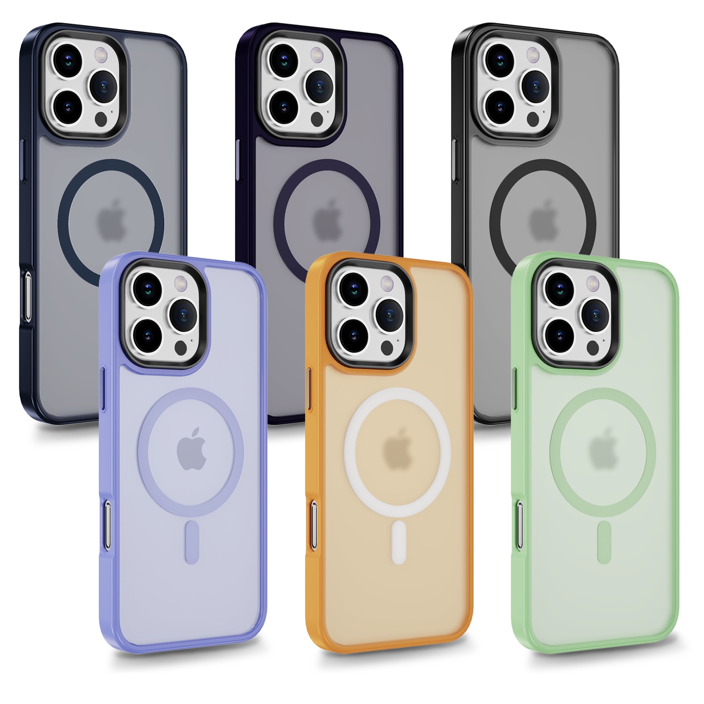 Husa pentru iPhone 16 Pro Max, Husa de Protectie, AIM TO POWER, Compatibila cu telefon Apple, MagSafe - Mov Inchis