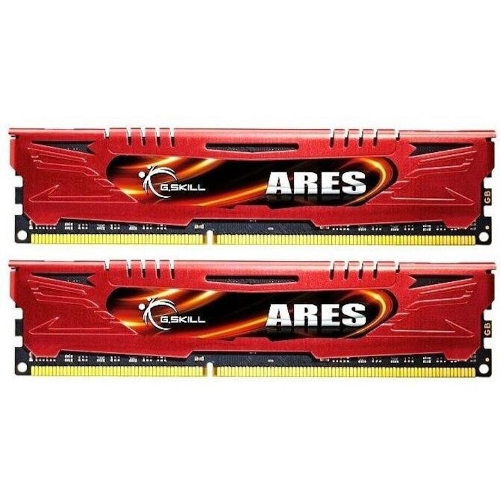 Kit memorie RAM, G.Skill, Ares, 16 GB, 2133 Mhz, DDR3, CL 11, Rosu