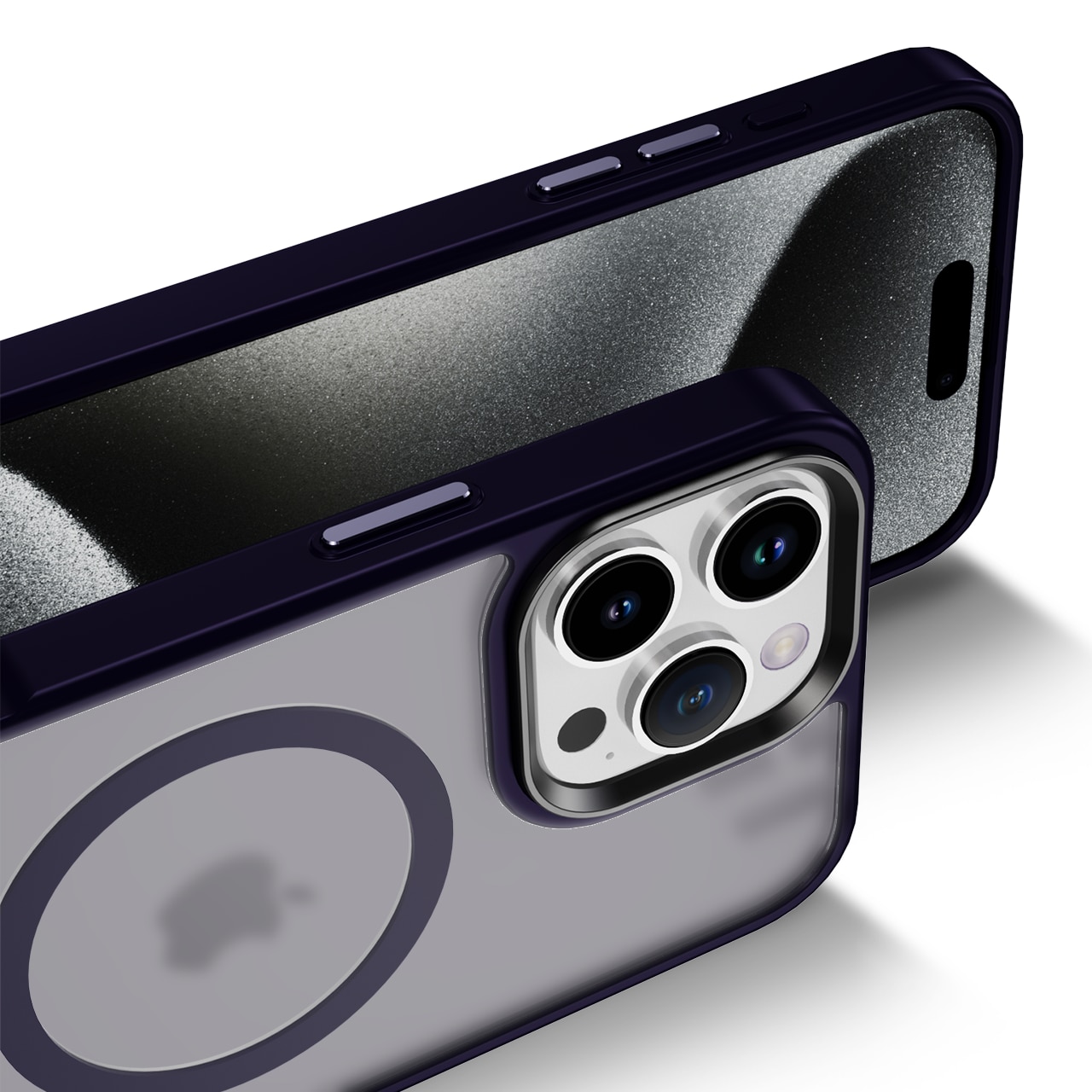 Husa pentru iPhone 16 Pro Max, Husa de Protectie, AIM TO POWER, Compatibila cu telefon Apple, MagSafe - Mov Inchis