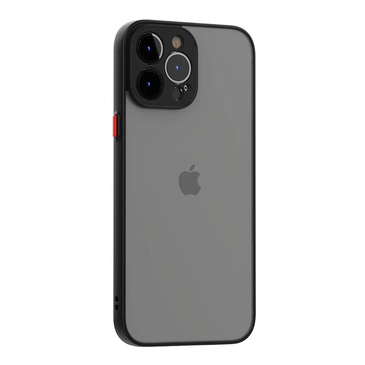 Husa Mata Armor Rezistenta la Socuri pentru iPhone 16 Pro, din TPU cu Protectie la Camere, Joyshell, Negru