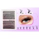 Set de gene false 30D/40D, efect 3D, aspect natural, negru, vine cu adeziv si penseta, reutilizabil, fibra artificiala, 16*20*1, 6 cm, potrivit pentru incepatori pentru a le purta acasa
