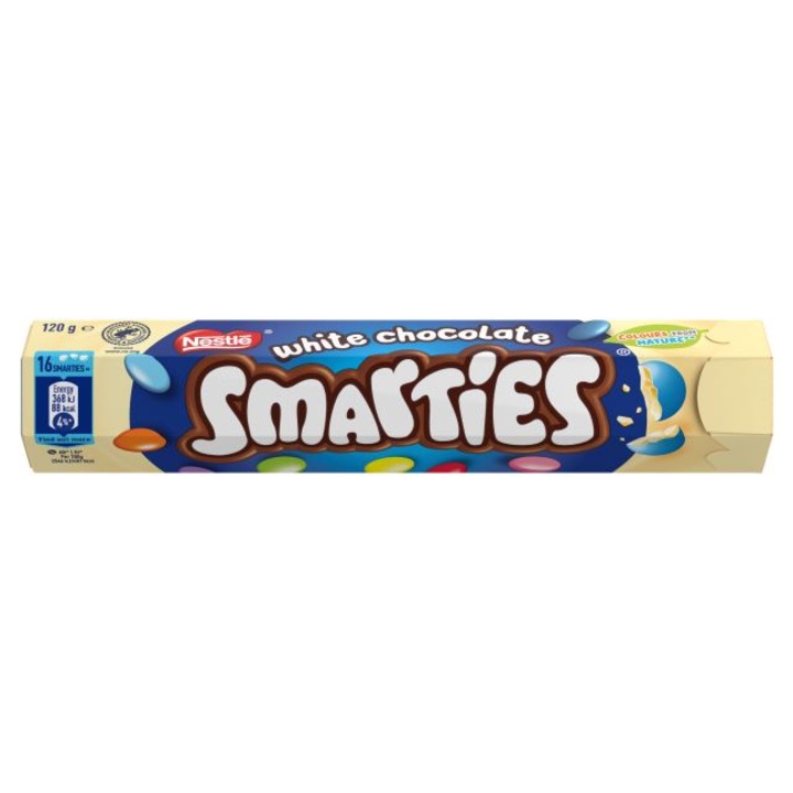 Дражета Smarties, Бял шоколад, 120g