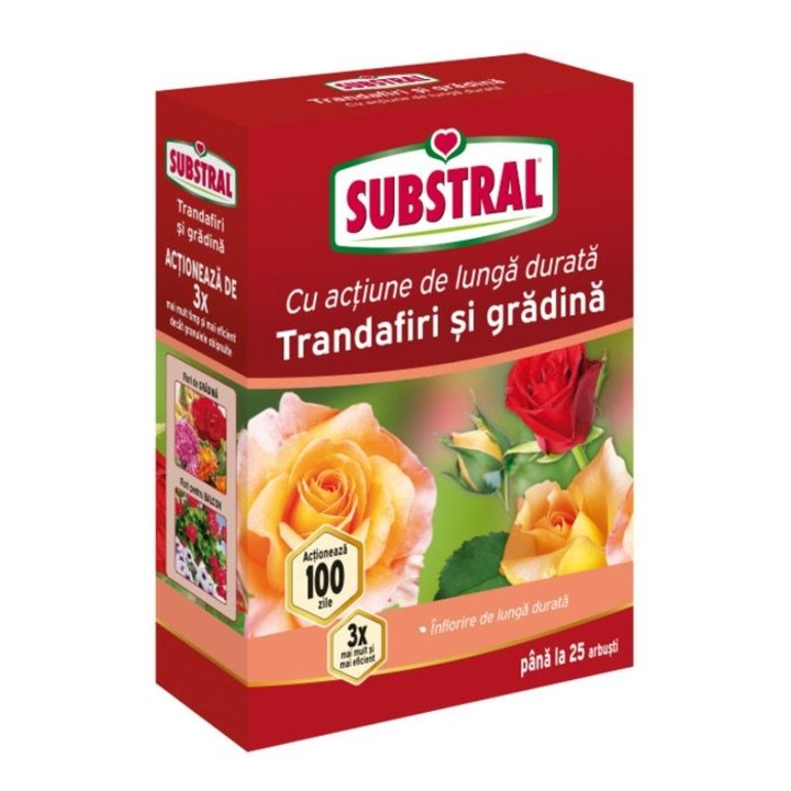 Ingrasamant pentru trandafiri Substral, pentru o dezvoltare sanatoasa si o inflorire abundenta, granule, 1 kg