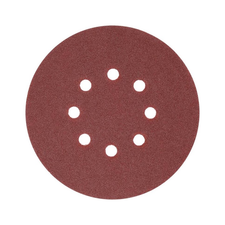 YATO 50 db csiszolókorong készlet, átmérő 150 mm, 8 furat, P120