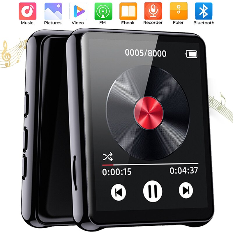 Player de muzica MP3, Hesasa®, Display LCD de 2,4 inchi, 64 GB