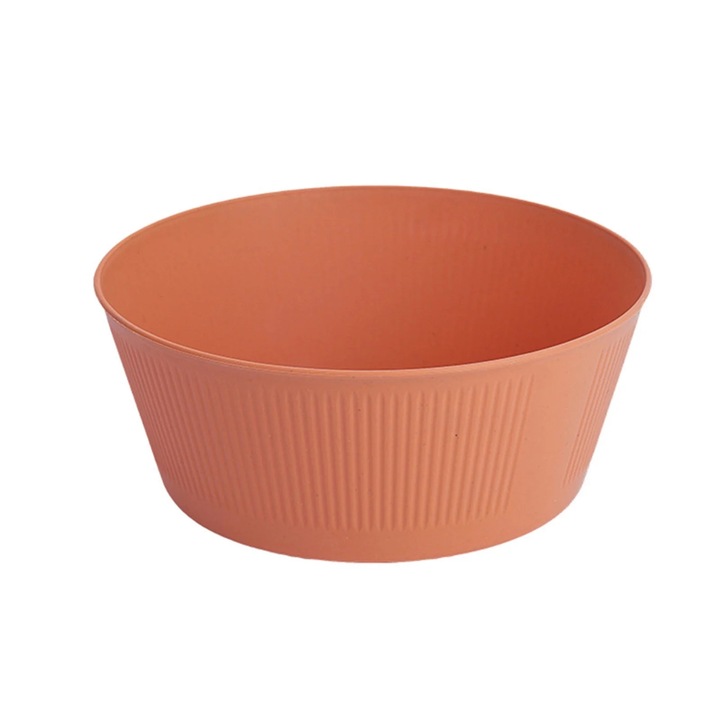 Set boluri din paie, portocalii, 15x8x20cm, reutilizabile, rezistente la microunde si masina de spalat vase