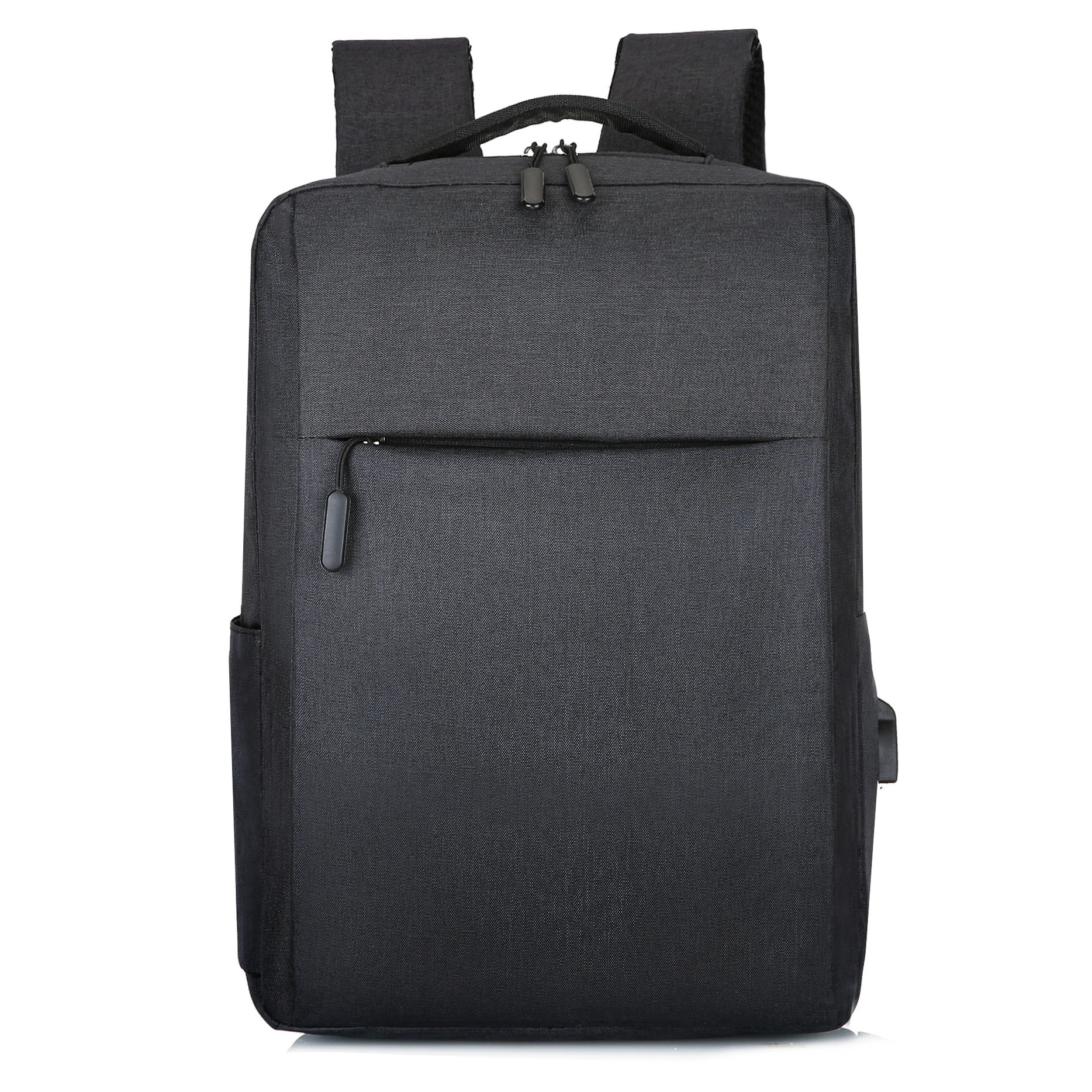 Rucsac laptop, 15 inch, business anti-furt ultra-subtire, panza Oxford, cu port de incarcare USB, rucsac de calatorie pentru barbati, compatibil cu laptopuri Apple si Lenovo, 41 * 28 * 12cm, negru