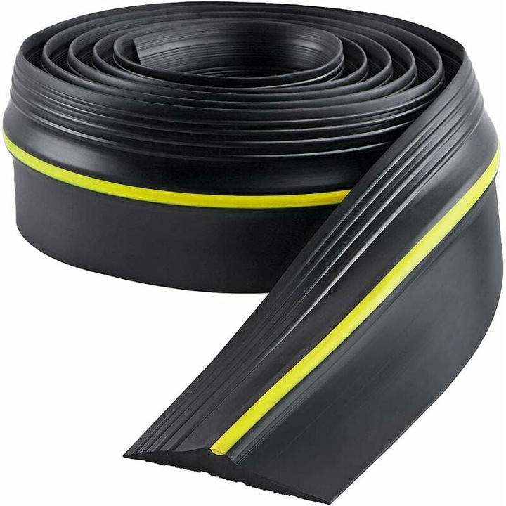 Уплътнение за праг на гаражна врата Bizaical, EPDM каучук, противоплъзгащо, жълто, 3м