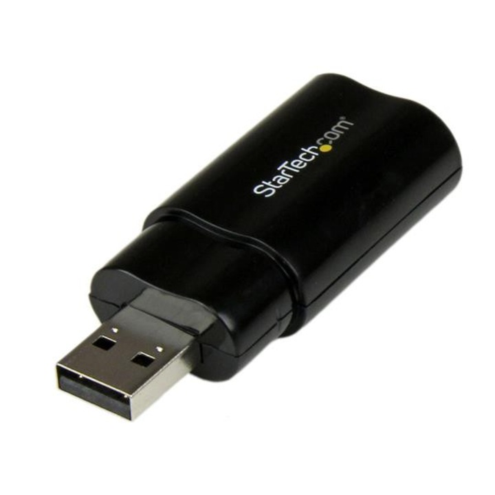 Placa de sunet externa, StarTech, USB, Negru