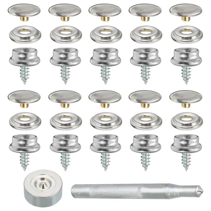 Set de 32 buc. suruburi de fier complet patru intr-o catarama - cutie