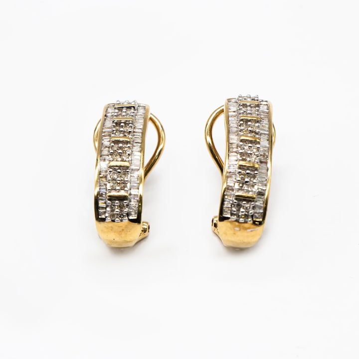 Cercei din Aur cu Diamante Naturale C#7931