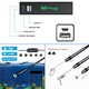 Camera Endoscopica Wi-Fi, HD 1200p, 8 LED-uri Reglabile, Cu Cablu Sarpe De Inspectie, Lungime 10M, Rezolutie 1600×1200/1280x720, 8 mm Diametrul camerei, 600mah, Compatibil cu IOS/Android, OUYLAF, Negru