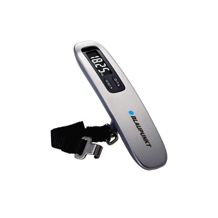 Кантар за багаж Blaupunkt LGS501, LCD дисплей, 50 кг, сребрист