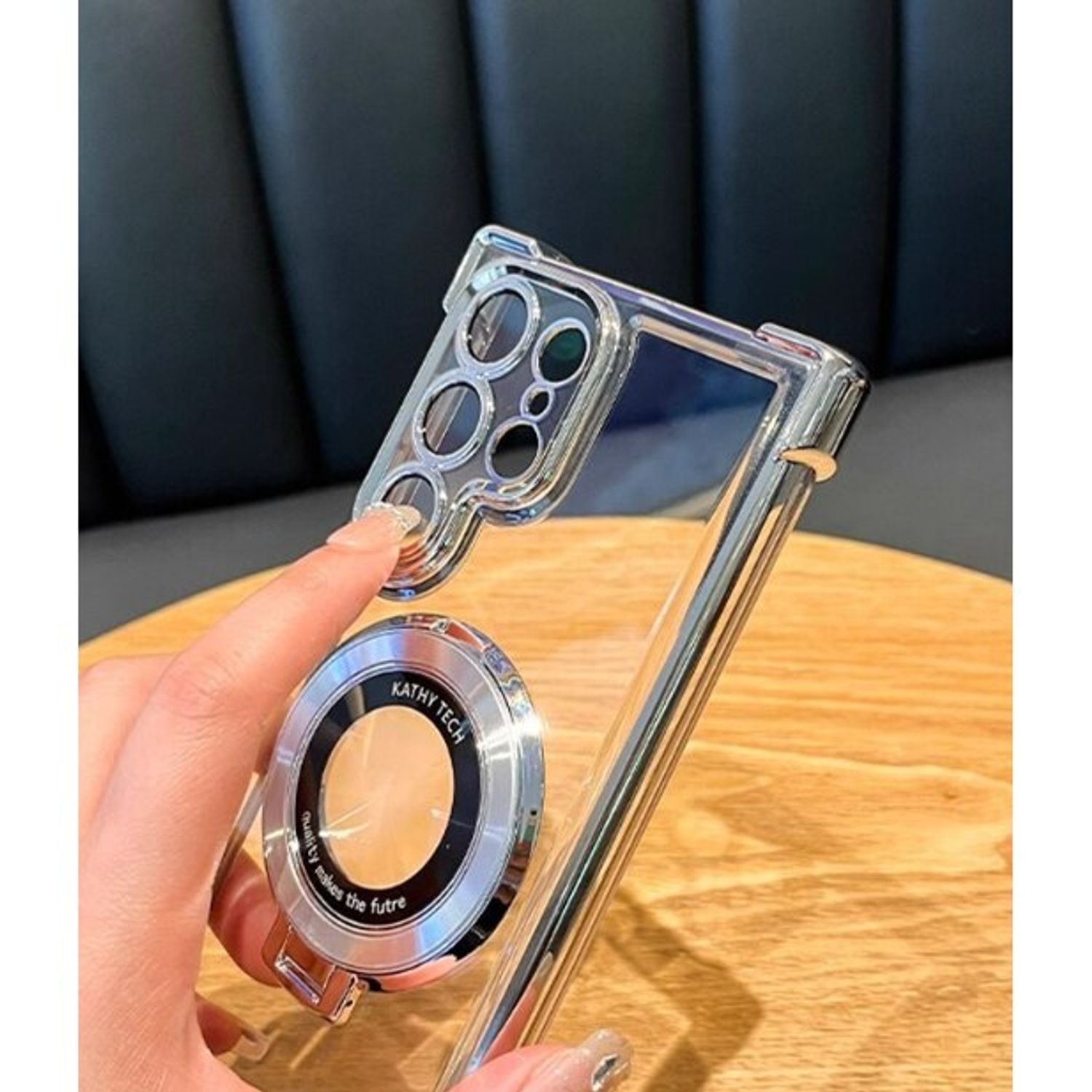 Husa telefon compatibila cu Samsung Galaxy S25 Ultra, Protectie Colturi, Ultra Protect, Anti-Shock Protection Hard, Technology Air Cushion, albastru