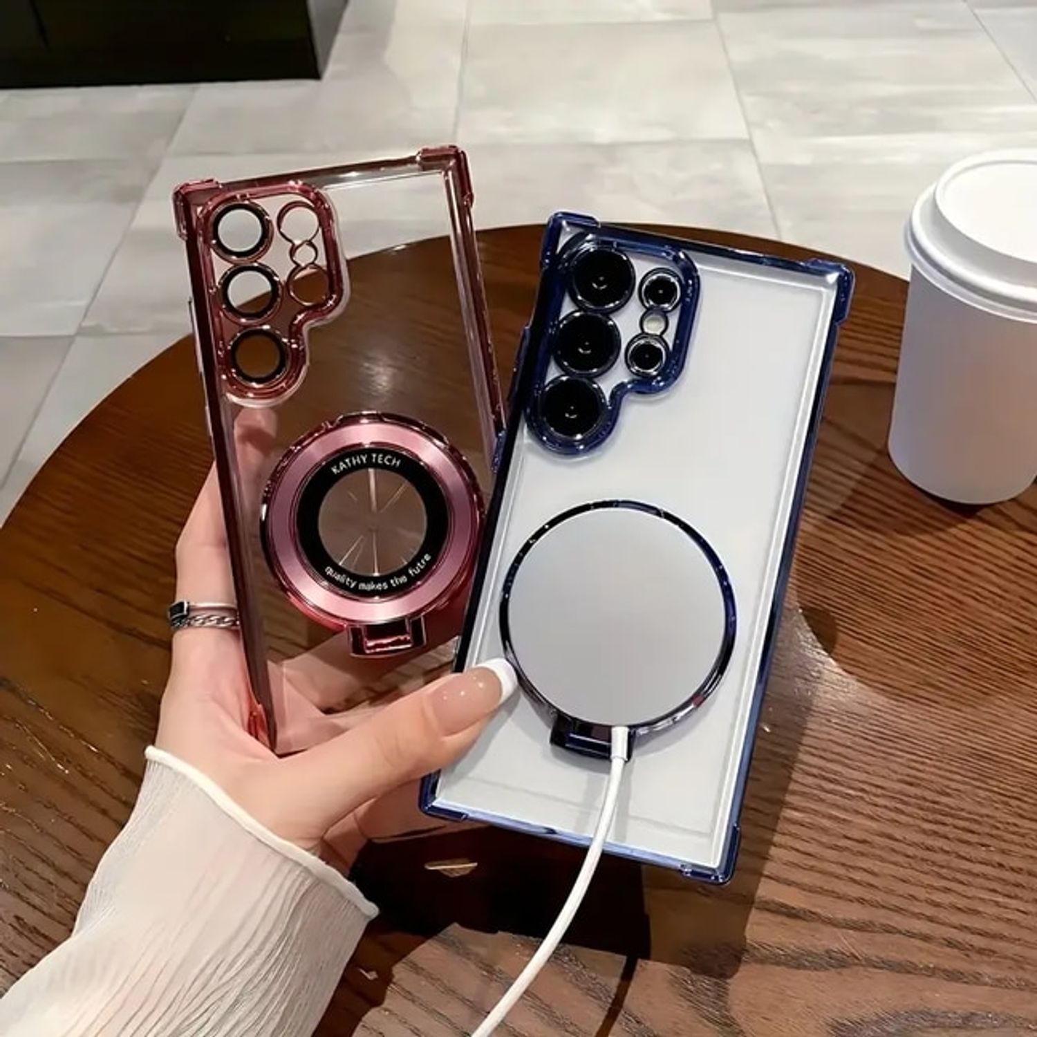 Husa telefon compatibila cu Samsung Galaxy S25 Ultra, Protectie Colturi, Ultra Protect, Anti-Shock Protection Hard, Technology Air Cushion, albastru