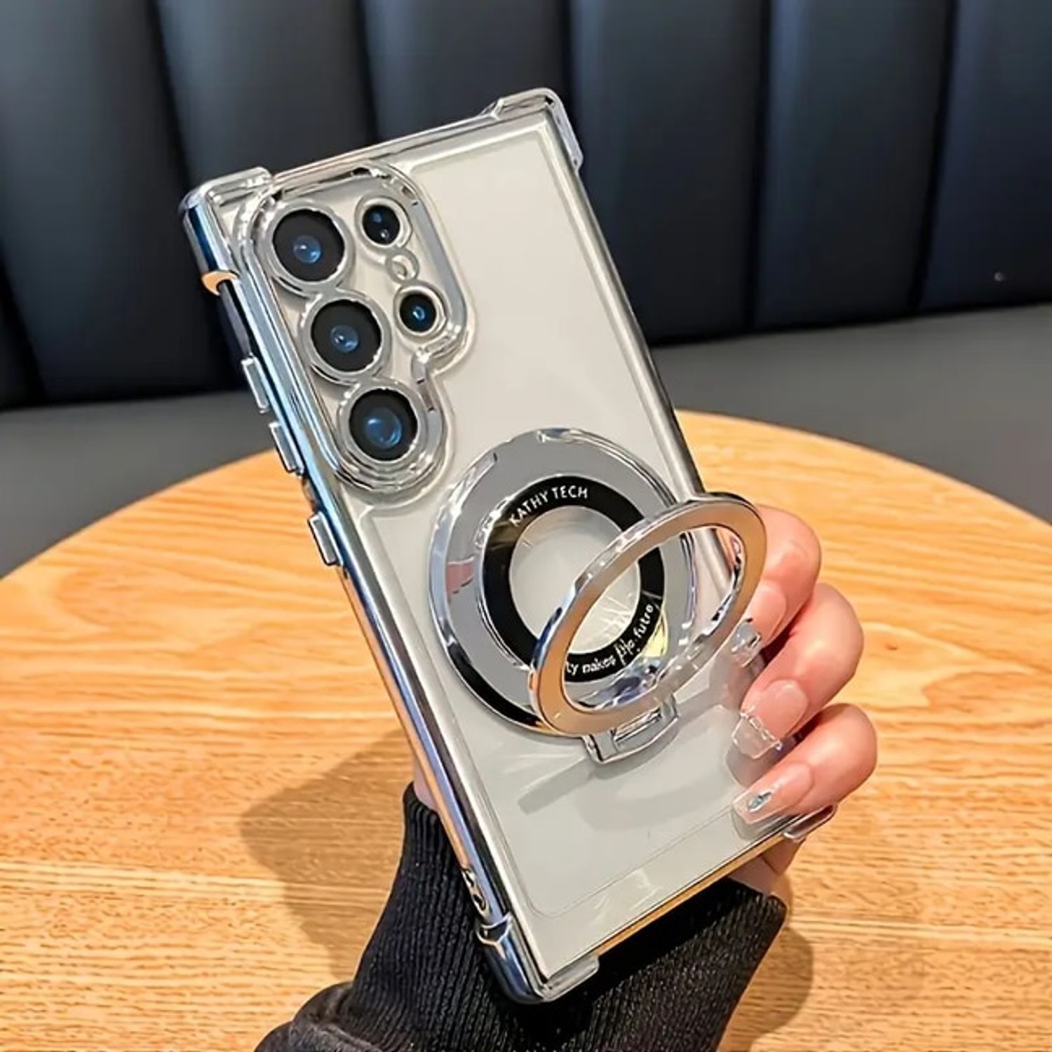 Husa telefon compatibila cu Samsung Galaxy S25 Ultra, Protectie Colturi, Ultra Protect, Anti-Shock Protection Hard, Technology Air Cushion, albastru